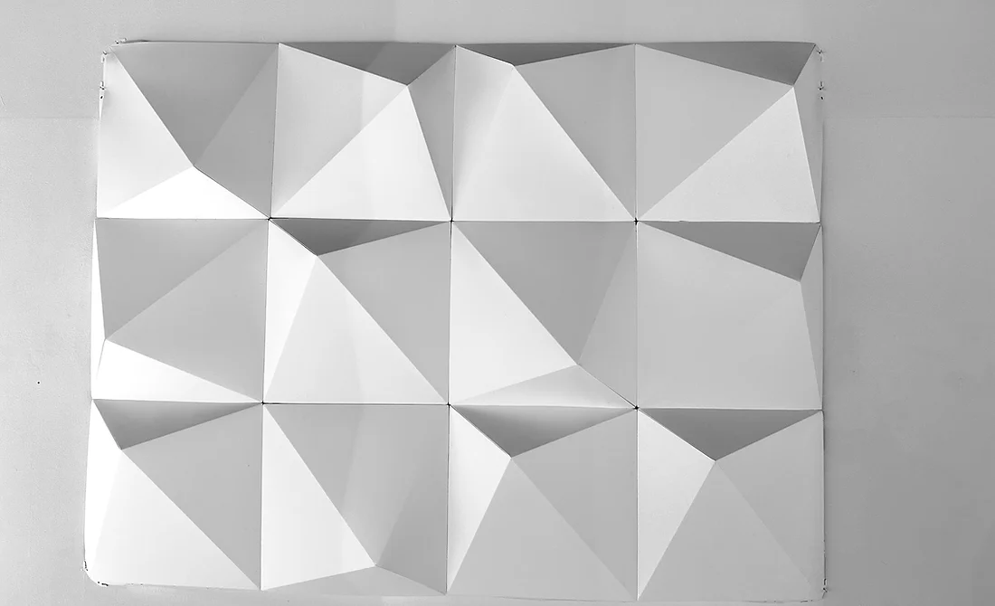 The folded panel without projection