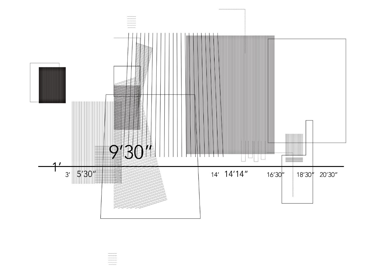 Graphic score for The voice of stripes